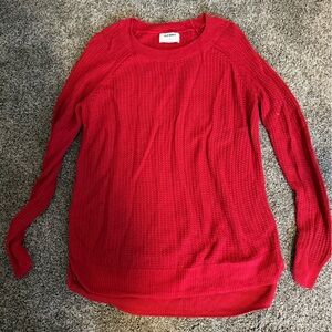 Old Navy Red Crew Neck Sweater